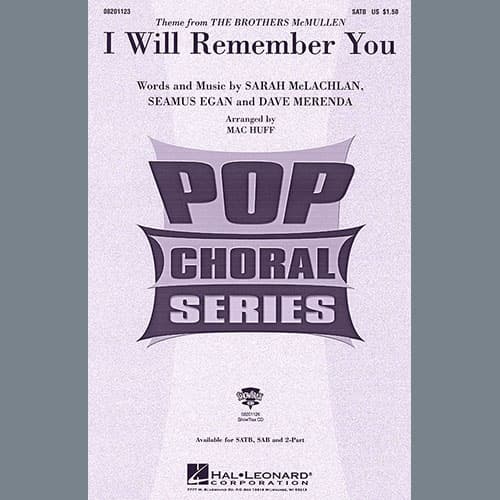 I Will Remember You (arr. Mac Huff)