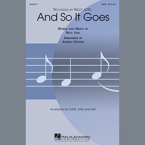 And So It Goes (arr. Audrey Snyder)
