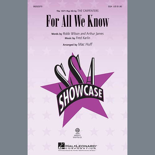 For All We Know (arr. Mac Huff)