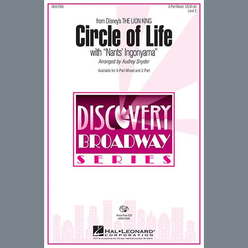 Circle Of Life (with Nants' Ingonyama) (from The Lion King) (Arr. Audrey Snyder)