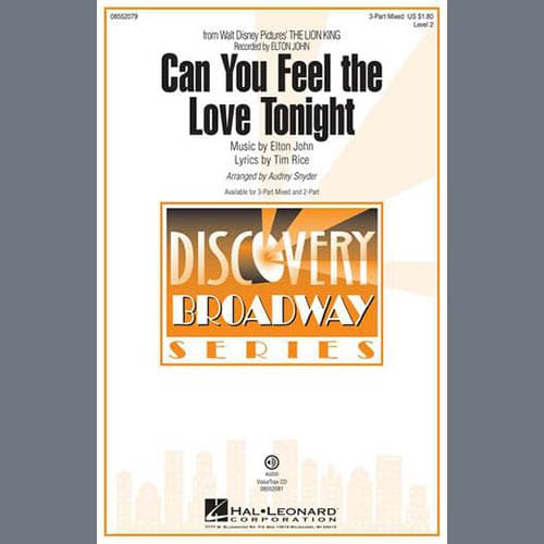 Can You Feel The Love Tonight (from The Lion King) (arr. Audrey Snyder)