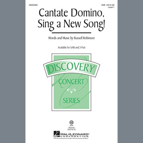 Cantate Domino, Sing A New Song!