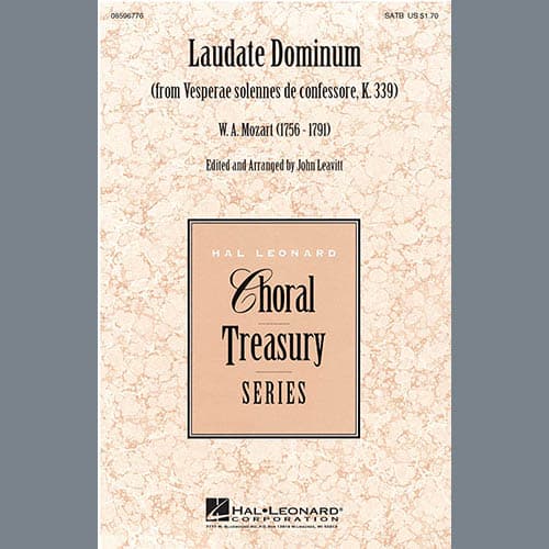 Laudate Dominum (from Vesperae solennes de confessore, K. 339) (arr. John Leavitt)