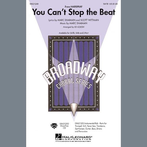 You Can't Stop The Beat (from Hairspray) (arr. Ed Lojeski) - Drums