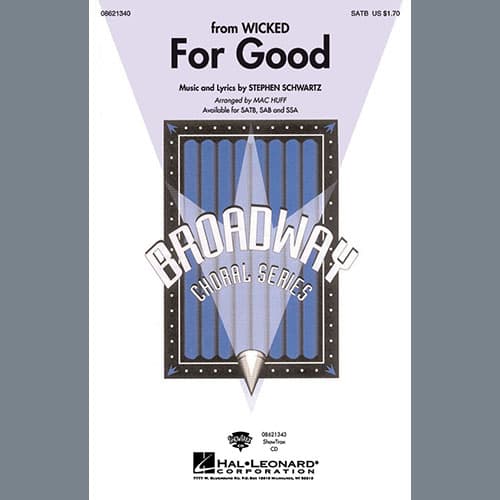 For Good (from Wicked) (arr. Mac Huff)