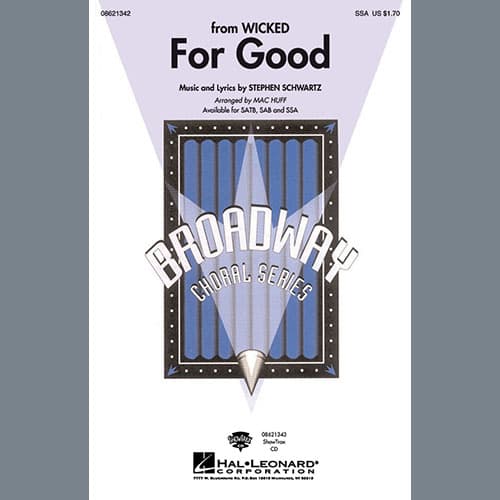 For Good (from Wicked) (arr. Mac Huff)