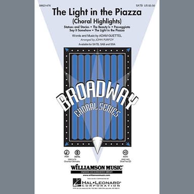 The Light In The Piazza (Choral Highlights) (arr. John Purifoy) - Harp