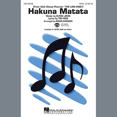 Hakuna Matata (from The Lion King) (arr. Roger Emerson)