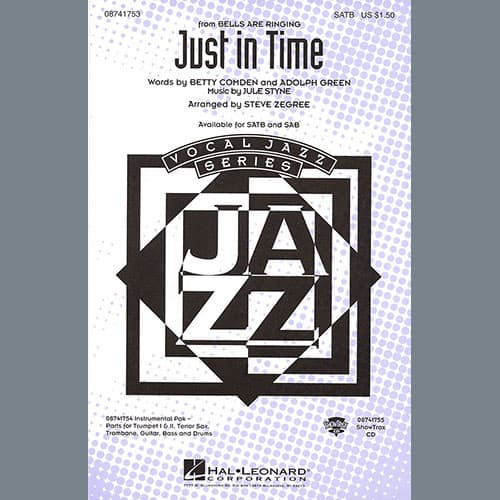Just In Time (from Bells Are Ringing) (arr. Steve Zegree) - Trombone