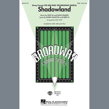 Shadowland (from The Lion King: Broadway Musical) (arr. Mac Huff)