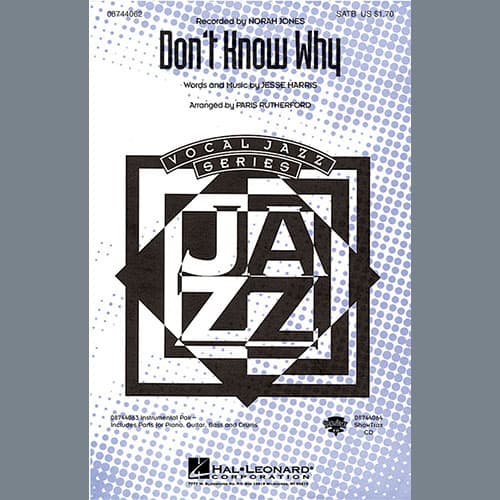 Don't Know Why (arr. Paris Rutherford) - Guitar