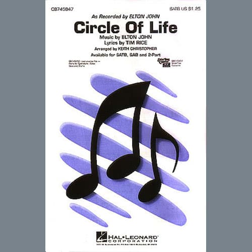 Circle Of Life (from The Lion King) (arr. Keith Christopher)
