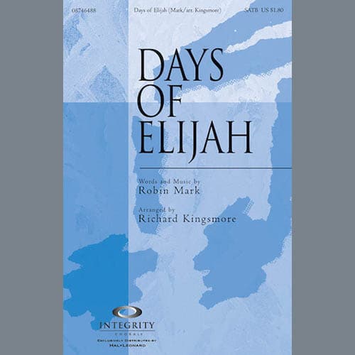 Days of Elijah (arr. Richard Kingsmore) - Drum Set