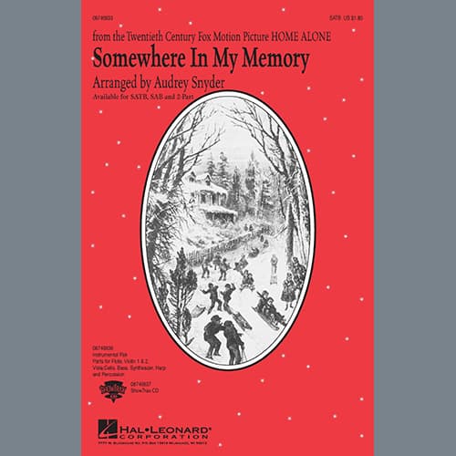 Somewhere In My Memory (from Home Alone) (arr. Audrey Snyder)