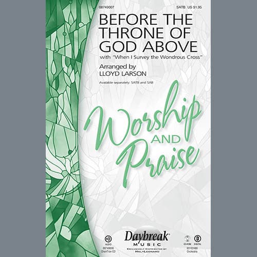 Before The Throne Of God Above (with "When I Survey The Wondrous Cross") - F Horn