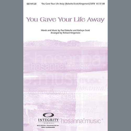 You Gave Your Life Away - Harp