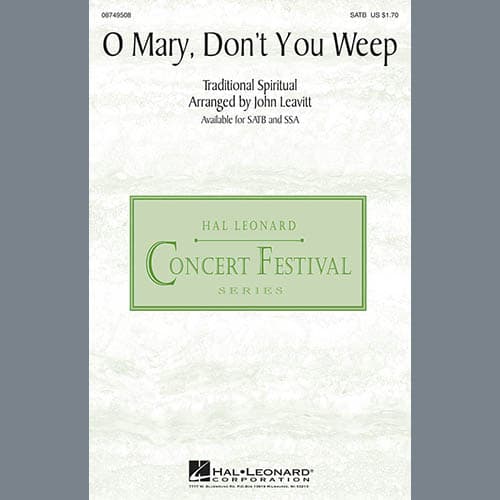 Oh Mary Don't You Weep