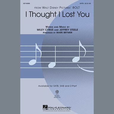 I Thought I Lost You (from Bolt)