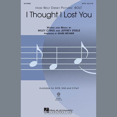 I Thought I Lost You (from Bolt)