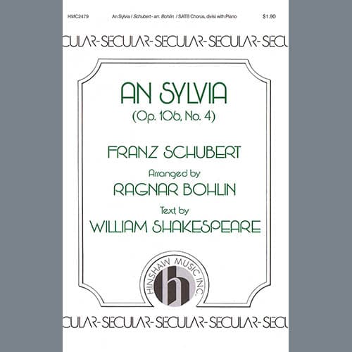 An Sylvia (op. 106, No. 4) (arr. Ragnar Bohlin)