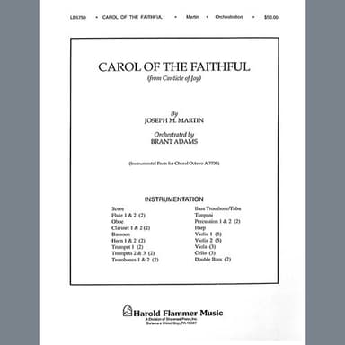 Carol Of The Faithful (from "Canticle Of Joy") - Violin 1