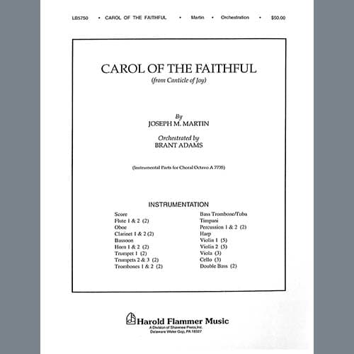 Carol Of The Faithful (from "Canticle Of Joy") - Violin 1