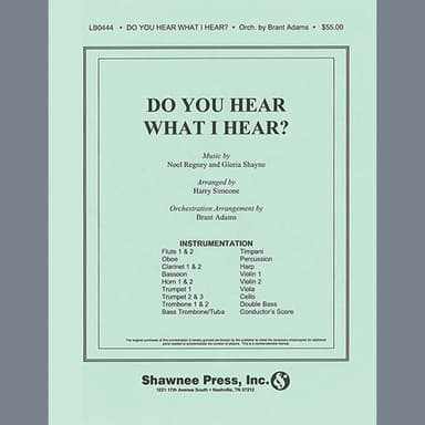 Do You Hear What I Hear? (Orchestration) (arr. Harry Simeone) - Oboe