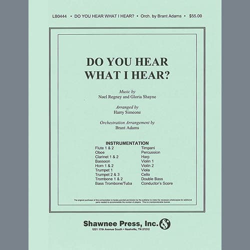 Do You Hear What I Hear? (Orchestration) (arr. Harry Simeone) - Oboe