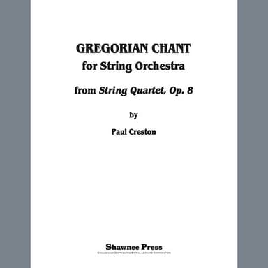 Gregorian Chant for String Orchestra - Bass