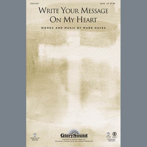Write Your Message On My Heart - Score