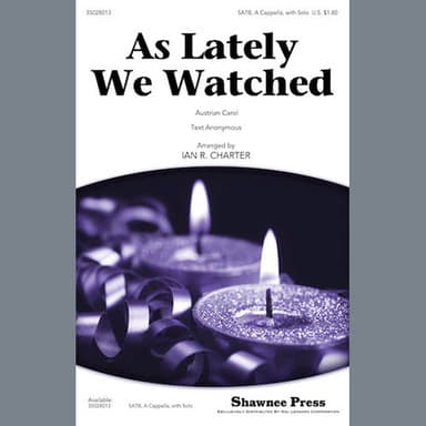 As Lately We Watched