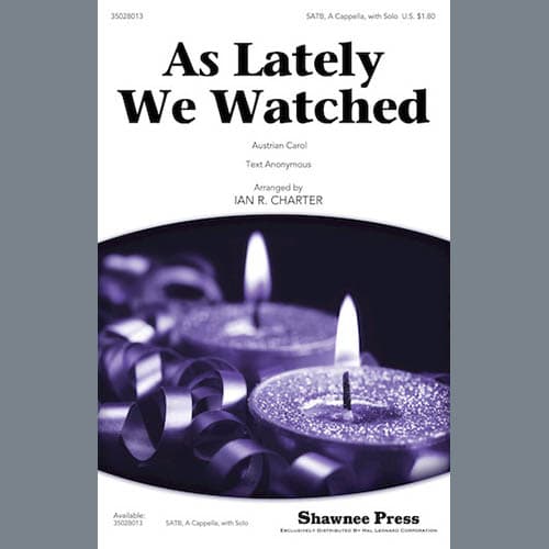 As Lately We Watched