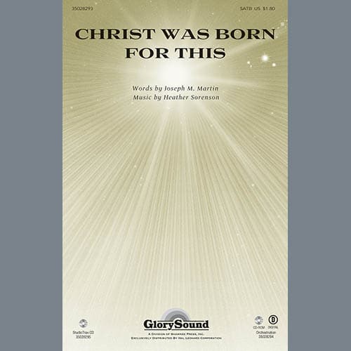 Christ Was Born For This - Percussion 1 & 2
