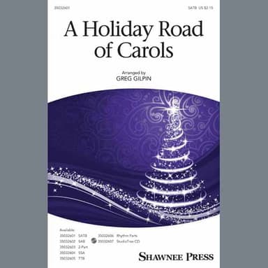 A Holiday Road Of Carols (arr. Greg Gilpin) - Bass