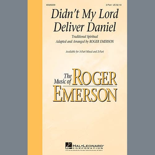 Didn't My Lord Deliver Daniel (arr. Roger Emerson)