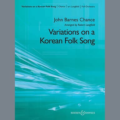 Variations on A Korean Folk Song - Conductor Score (Full Score)