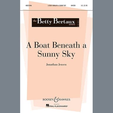 A Boat Beneath A Sunny Sky
