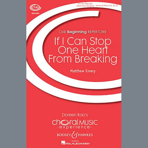 If I Can Stop One Heart From Breaking
