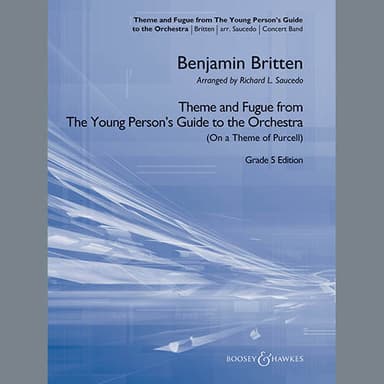 Theme and Fugue from The Young Person's Guide to the Orchestra - Conductor Score (Full Score)