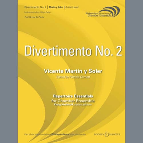 Divertimento No. 2 (ed. Patricia Cornett) - Oboe 1