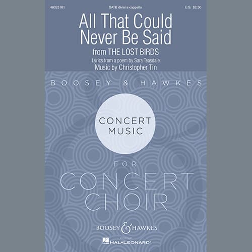 All That Could Never Be Said (Movement IX from The Lost Birds)