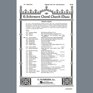 Hallelujah, Amen (from Judas Maccabaeus)