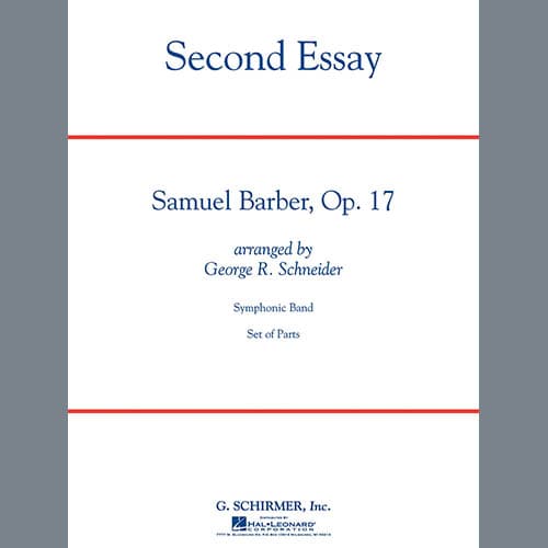 Second Essay - Eb Alto Saxophone 1