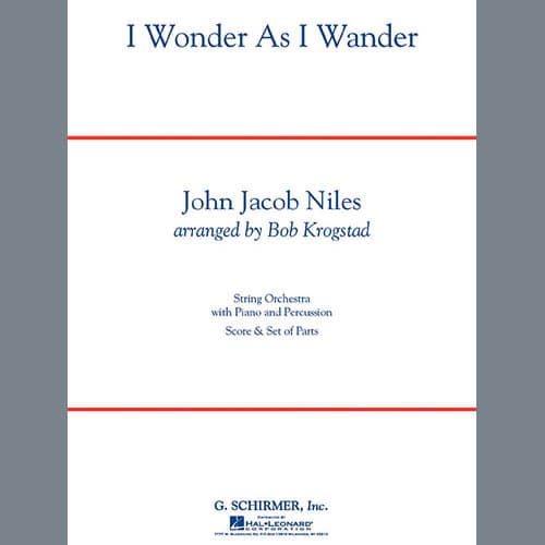 I Wonder As I Wander