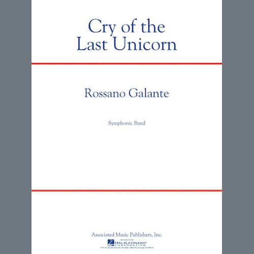 Cry Of The Last Unicorn - Eb Baritone Saxophone