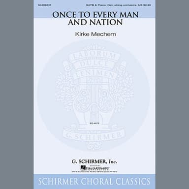 Once To Every Man And Nation