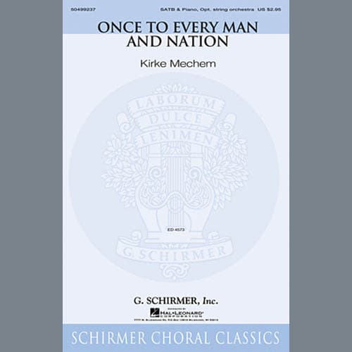 Once To Every Man And Nation