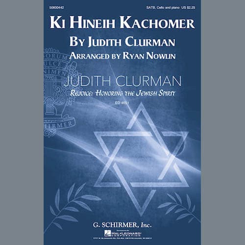 Ki Hineih Kachomer