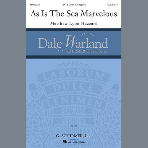 As Is The Sea Marvelous