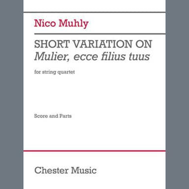 Short Variation on Mulier, ecce filius tuus - Score & Parts